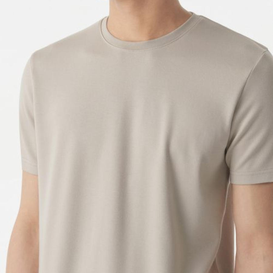 Muscle Fit Crew Neck Modal T-shirt [Mushroom]