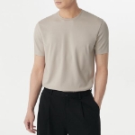 Muscle Fit Crew Neck Modal T-shirt [Mushroom]