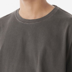 Pigment Oversized Crew Neck T-shirt [Charcoal Gray]