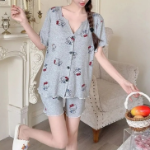 Hello Kitty Soft V-Neck Pajama Set
