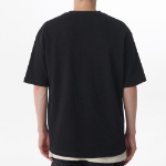 Waffle Relaxed Crew Neck T-shirt [Black]