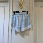 Sky Blue Silk Lace Cami Set