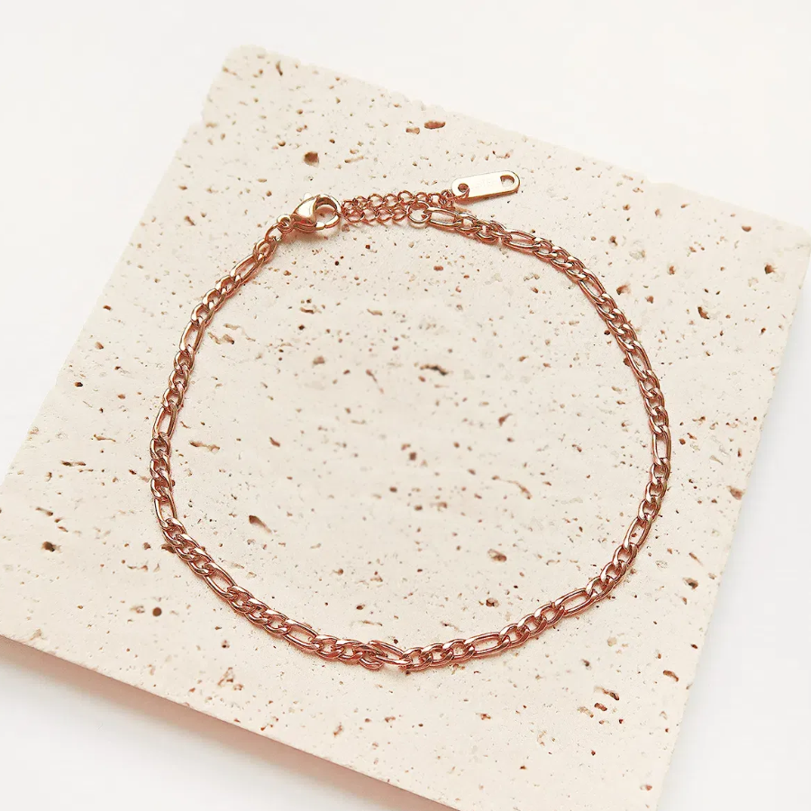 Браслет на ногу с цепочкой 3 мм из хирургической стали