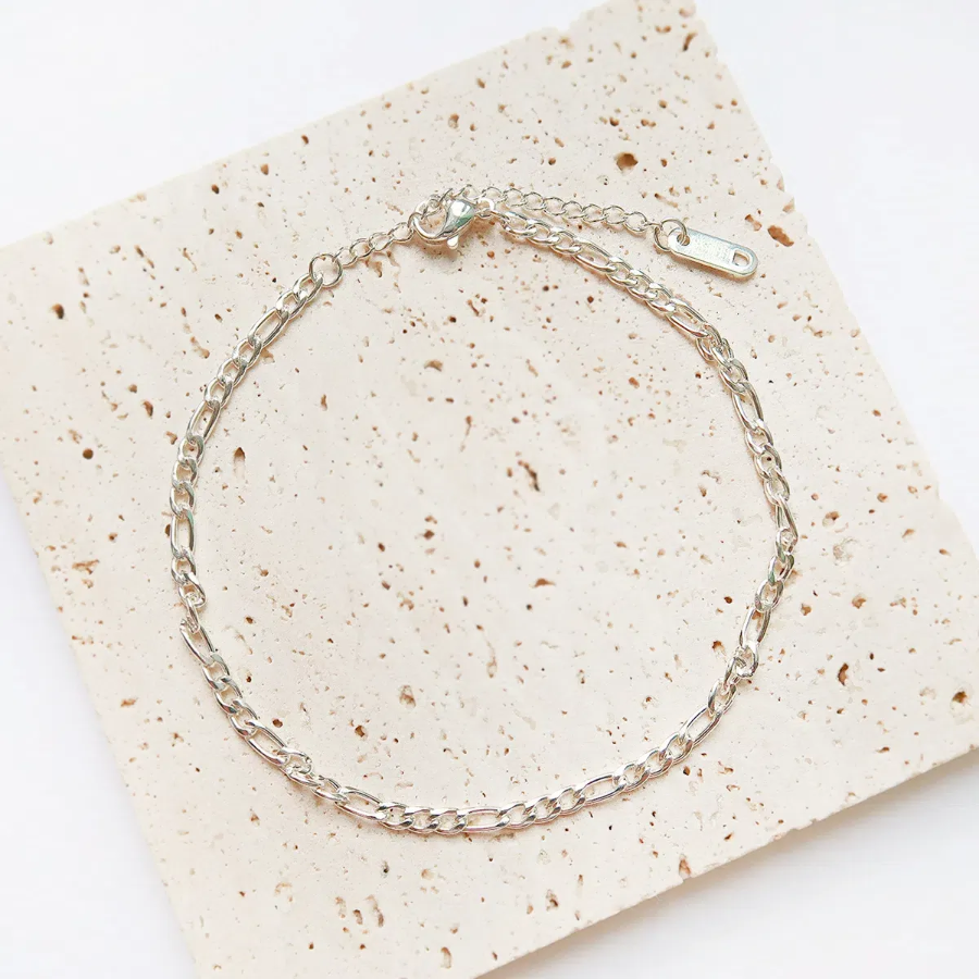 Браслет на ногу с цепочкой 3 мм из хирургической стали