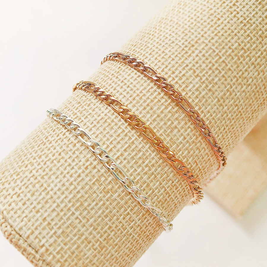 Браслет на ногу с цепочкой 3 мм из хирургической стали