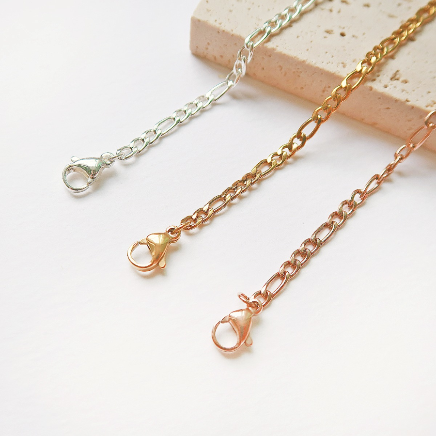 Браслет на ногу с цепочкой 3 мм из хирургической стали