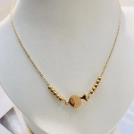 Ожерелье с подвеской в форме рыбки из хирургической стали, цвет золото