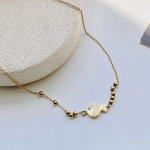 Ожерелье с подвеской в форме рыбки из хирургической стали, цвет золото