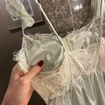 Rococo Silky Yellow Green Princess Slip Dress