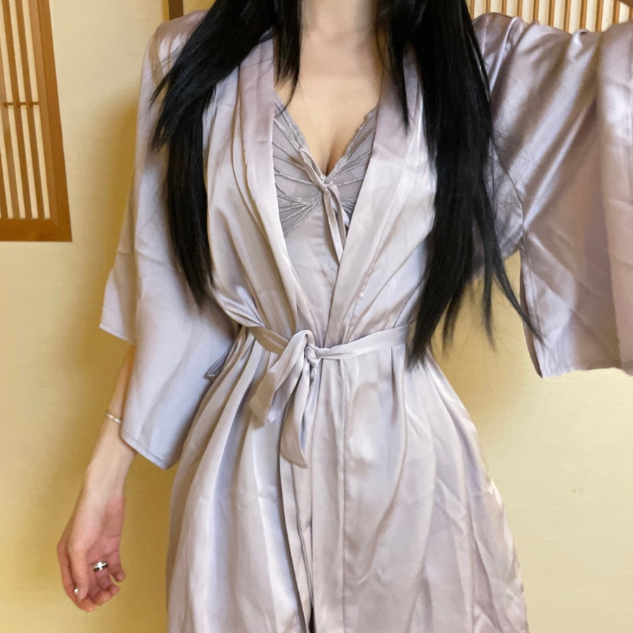 Nabi Halter Silky Slip Gown Set