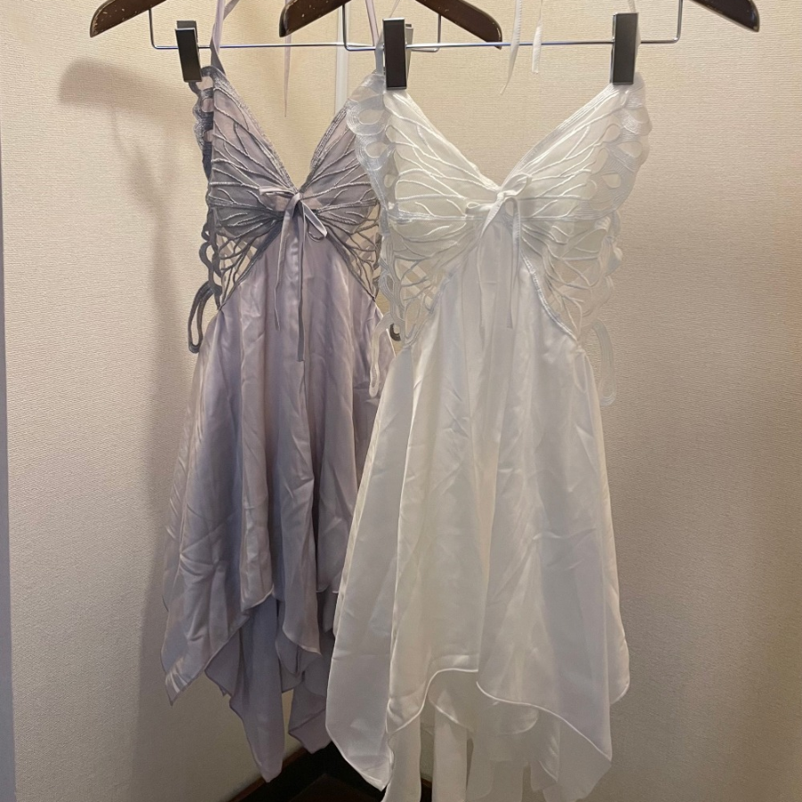 Nabi Halter Silky Slip Gown Set