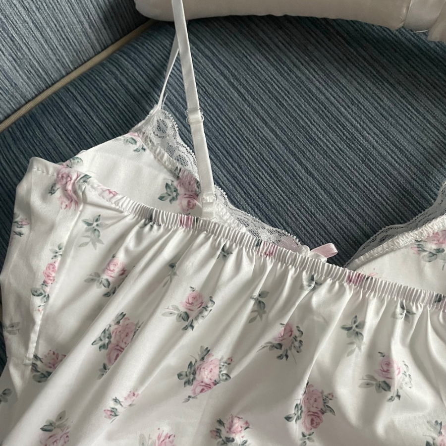 Cutie Rose Span Homewear Mini Onepiece