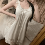 White Angel Square Frill Minsome Homewear Onepiece