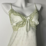 Green Tea Silky Slip Dress Homewear