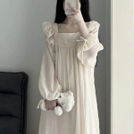 Sumbly Knit Long Sleeve Dress Pajama