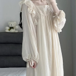 Sumbly Knit Long Sleeve Dress Pajama