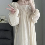 Sumbly Knit Long Sleeve Dress Pajama