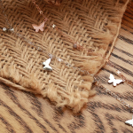 Серебряный браслет на ногу с подвеской-бабочкой и кубическим цирконием