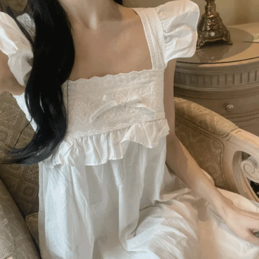 Summer White Onepiece Homewear