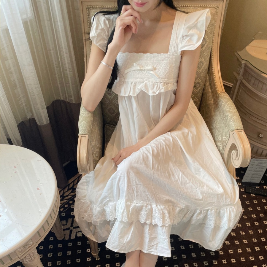 Summer White Onepiece Homewear