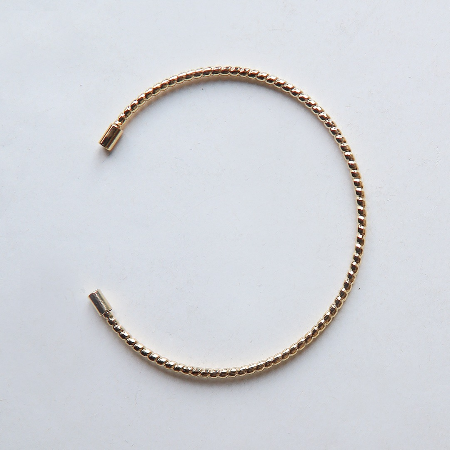 Серебряный браслет-лайн с винтажной скруткой