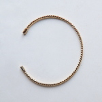 Серебряный браслет-лайн с винтажной скруткой