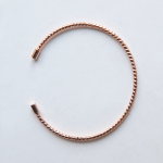 Серебряный браслет-лайн с винтажной скруткой