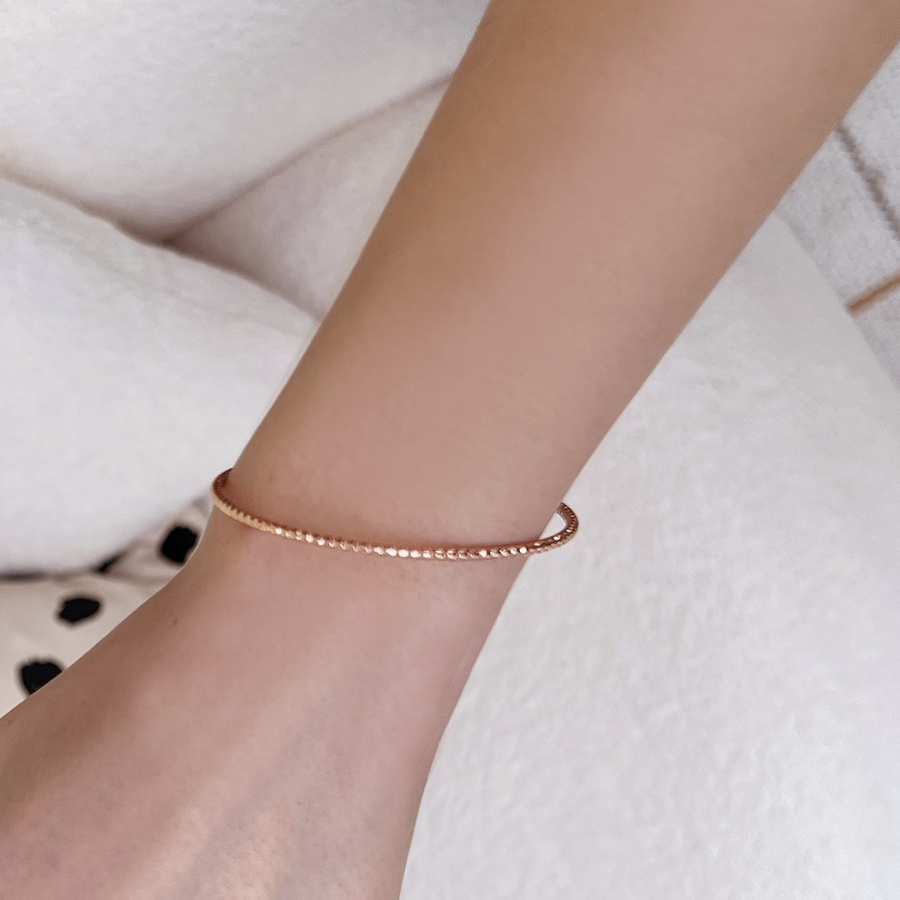 Серебряный браслет-лайн с винтажной скруткой