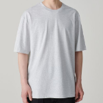 Cooltandard Relaxed Fit Crew Neck Short Sleeve T-shirt [Melange Light Gray]