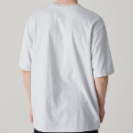 Cooltandard Relaxed Fit Crew Neck Short Sleeve T-shirt [Melange Light Gray]