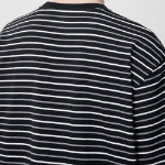 Multi Stripe Relaxed Short Sleeve T-shirt 1 [Black/White]