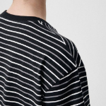 Multi Stripe Relaxed Short Sleeve T-shirt 1 [Black/White]