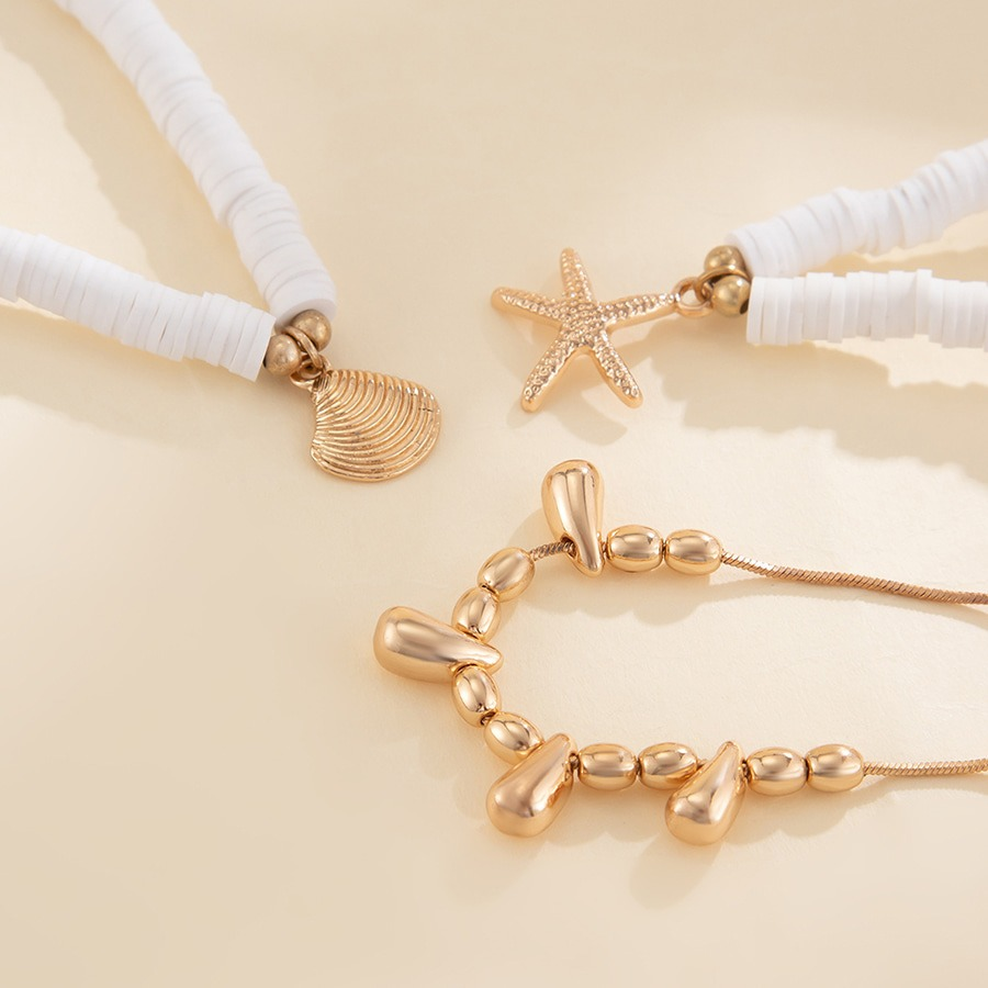 Браслет на ногу «Оушен» с эффектом многослойности