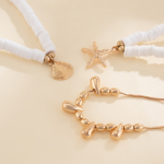 Браслет на ногу «Оушен» с эффектом многослойности