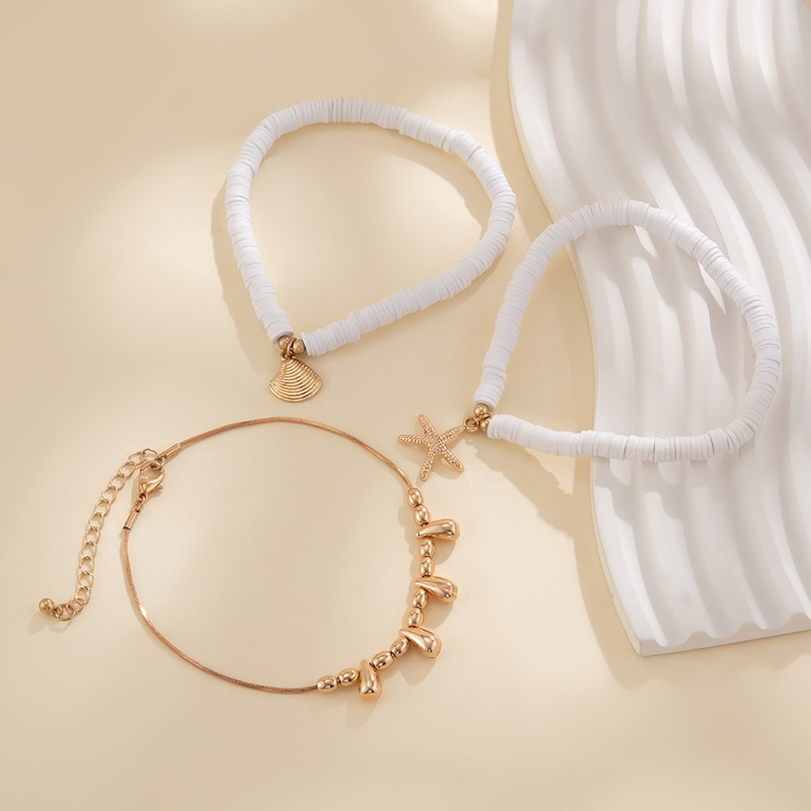 Браслет на ногу «Оушен» с эффектом многослойности