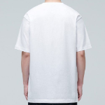Layered Crew Neck Short Sleeve T-shirt – Regular Length [White]