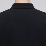 Basic Piqué Polo Shirt [Black]