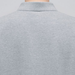 Basic Piqué Polo Shirt [Gray]