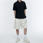 Cooltandard Relax Fit Piqué Polo Shirt [Black]