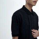 Cooltandard Relax Fit Piqué Polo Shirt [Black]