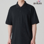 Cooltandard Relax Fit Piqué Polo Shirt [Black]