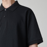 Cooltandard Relax Fit Piqué Polo Shirt [Black]
