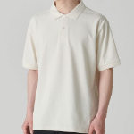 [Cooltandard] Relaxed Fit Piqué Polo Shirt [Cream]