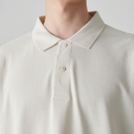 [Cooltandard] Relaxed Fit Piqué Polo Shirt [Cream]