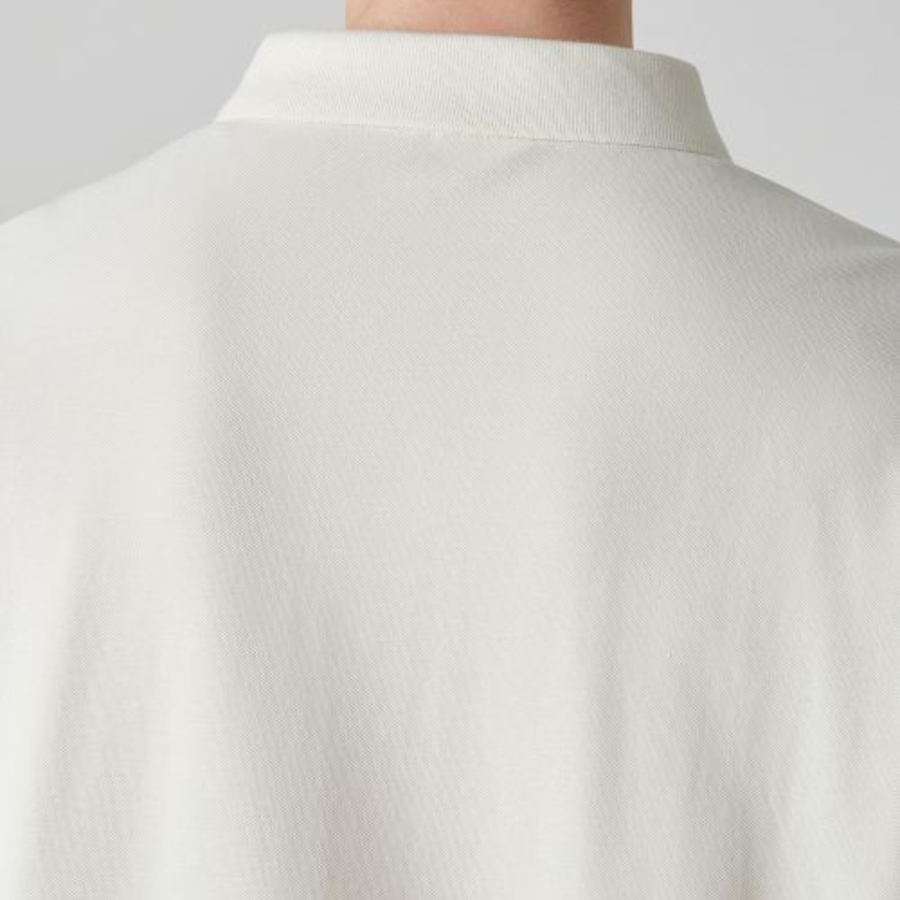 [Cooltandard] Relaxed Fit Piqué Polo Shirt [Cream]