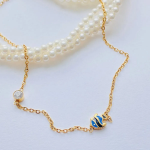 Колье с подвеской в виде тропической рыбки из хирургической стали