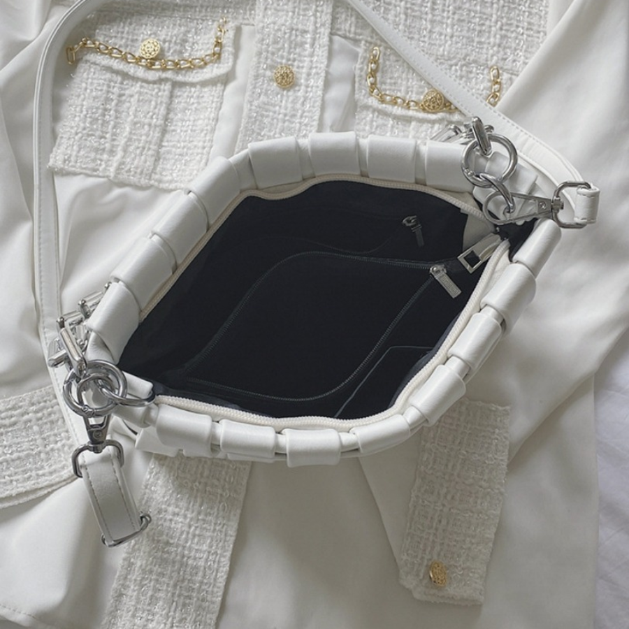 Premium Woven Grid Clutch & Shoulder Bag — элегантная фактура и универсальный стиль