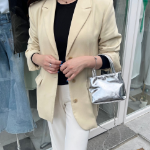 Chaechae Metal Square Mini Shoulder & Crossbody Bag — блеск геометрии и современный стиль