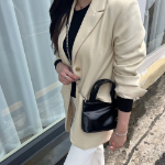 Chaechae Metal Square Mini Shoulder & Crossbody Bag — блеск геометрии и современный стиль