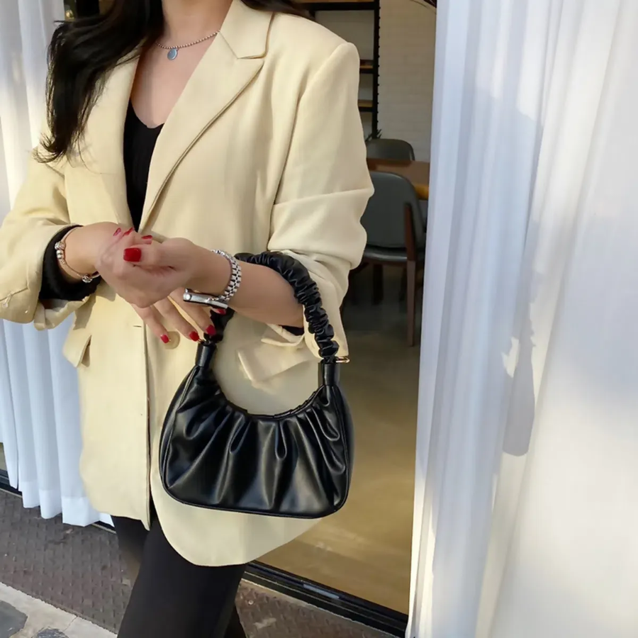 Popular Shirring Crossbody & Shoulder Bag — трендовая сумка с мягкими складками